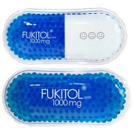 Blue Pill Capsule Hot/ Cold Pack with Gel Beads with Logo