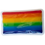 Promotional Hot/Cold Gel Bead Packs - Rainbow Rectangle