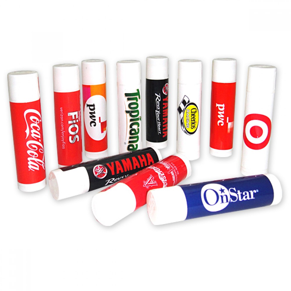 Logo Branded Lip Balm w/3 Day Delivery Service - Coconut Flavor