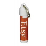 Promotional Spf 30 Soy Lip Balm In White Tube W/Split Ring