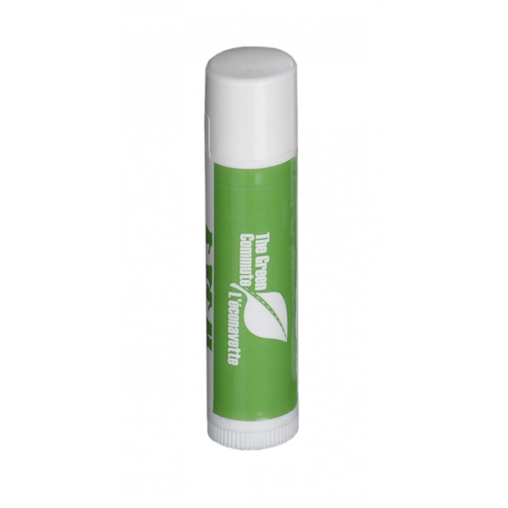 Natural Lip Balm In White Tube - Made W/ Certified Organic Ingredients with Logo