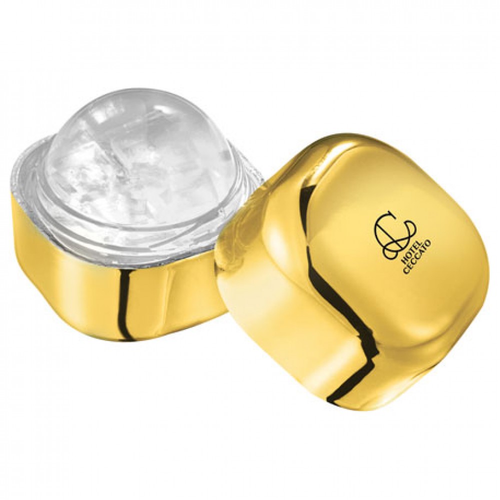 Promotional,Custom Imprinted Metallic Wax-Free Non-SPF Lip Balm Cube