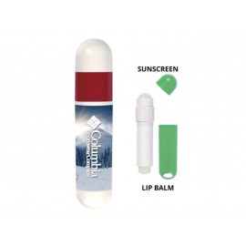 SPF Lip Balm & Sunscreen Combo with Logo  SPF Lip Balm & Sunscreen Combo with Logo