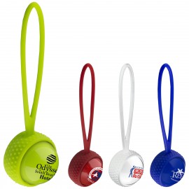 "Camilla" Vanilla Scented Lip Moisturizer Ball w/Leash Strap with Logo
