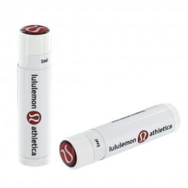 Promotional SPF 15 Lip Balm in White Tube and Full Color Dome Lid