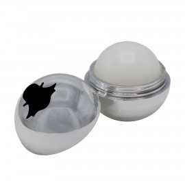 Metallic Finish Round Lip Balm with Logo