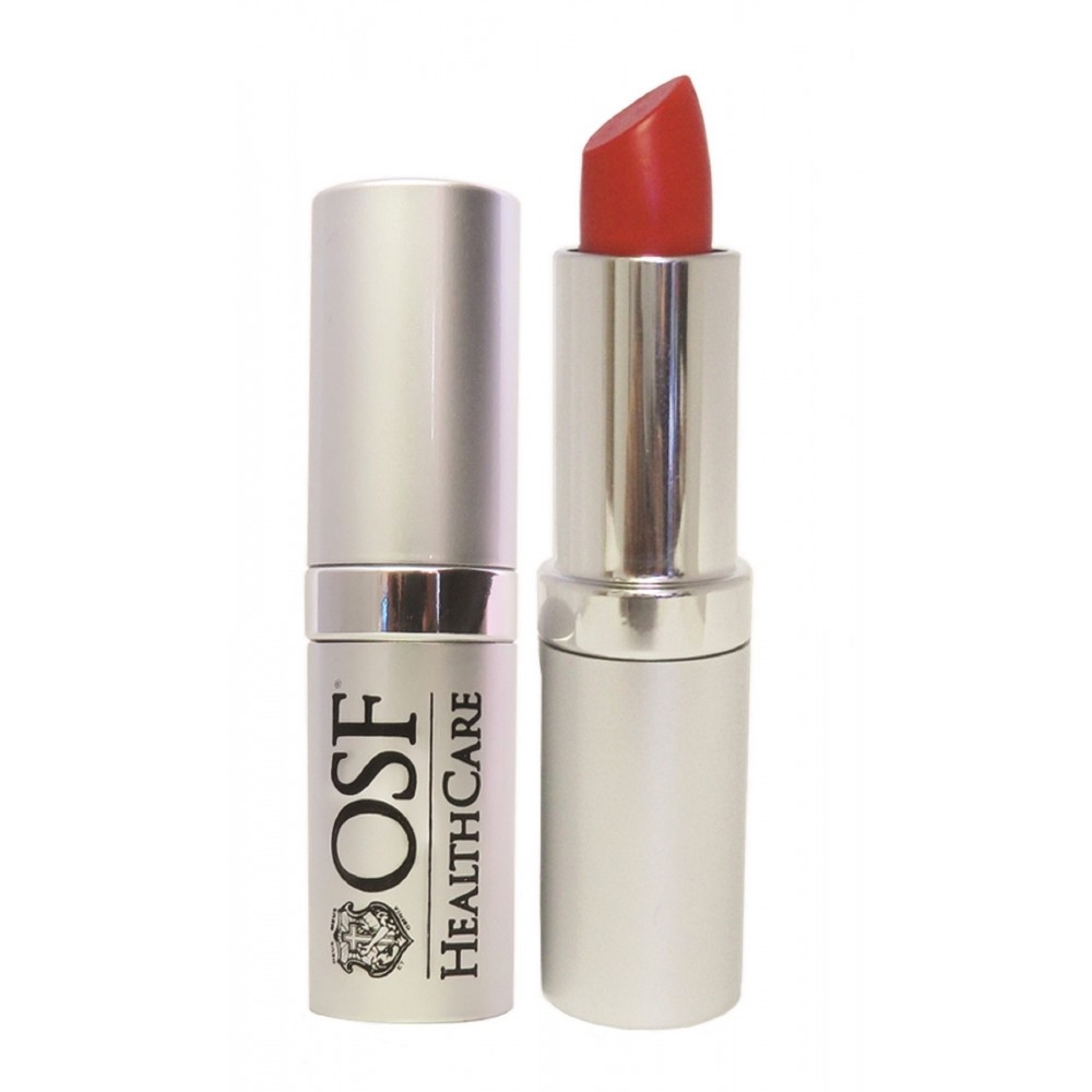 Lipstick in Silver Round Tube, .13 fl. Oz. Custom Printed Lipstick in Silver Round Tube, .13 fl. Oz. Custom Printed