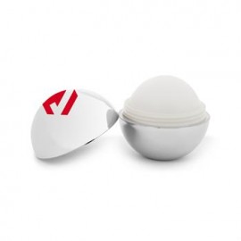 Lip Balm In Round Metallic Case with Logo  Lip Balm In Round Metallic Case with Logo