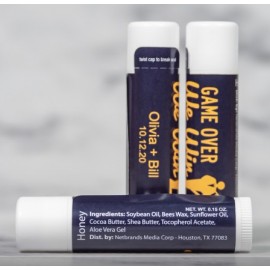 One Imprint Color Flavored Beeswax Lip Balm with Logo  One Imprint Color Flavored Beeswax Lip Balm with Logo