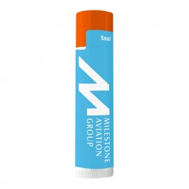 Customized Spf 15 Lip Balm In White Tube And Colored Cap