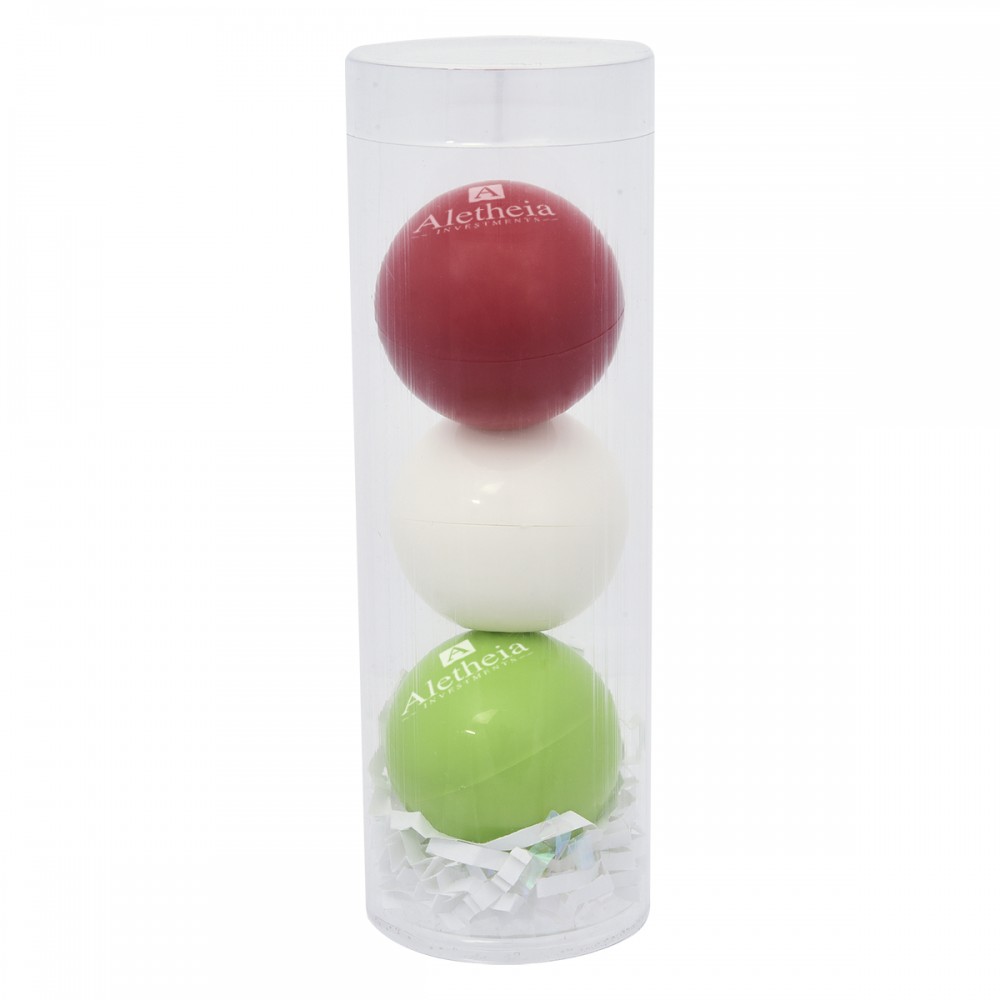 Promotional 3-Piece Lip Moisturizer Ball Tube Gift Set