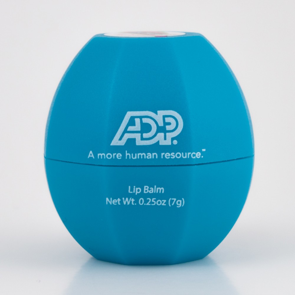 Logo Branded Blue Razberry Octagon Revo Lip Balm Logo Branded Blue Razberry Octagon Revo Lip Balm