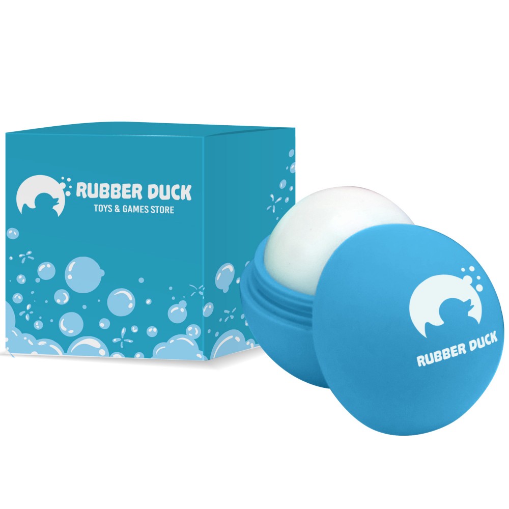 Rubber Lip Balm In Gift Box Logo Branded Rubber Lip Balm In Gift Box Logo Branded