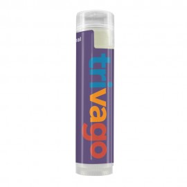 Personalized Custom SPF 15 Lip Balm in Clear Tube & White Label