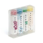 4 Pack Of Fashion Tinted Beeswax Lip Balm Custom Printed