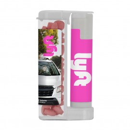 Logo Branded Sugar Free Mints in a Rectangular Flip-Top Duo w/ SPF 15 Lip Balm