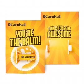 Logo Branded Lip Balm on Full Color Custom Card  Logo Branded Lip Balm on Full Color Custom Card