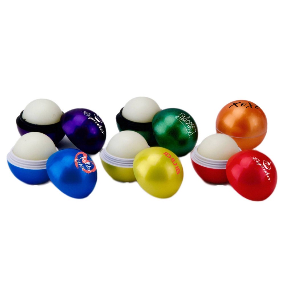 Pearl Essence Lip Balm Ball Moisturizer with Logo