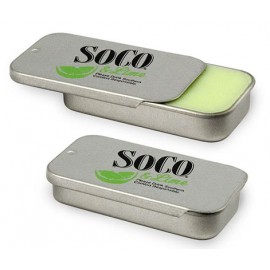 .3 Oz. Small Slider Lip Balm Tin - Petroleum-Free Logo Branded