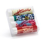 4 Pack Beeswax Lip Balm with Logo