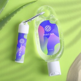 Aloe Vera & Lip Moisturizer With SPF15 Carabiner Kit with Logo