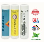 Logo Branded BEE'S Beeswax SPF15 PEPPERMINT Lip Balm