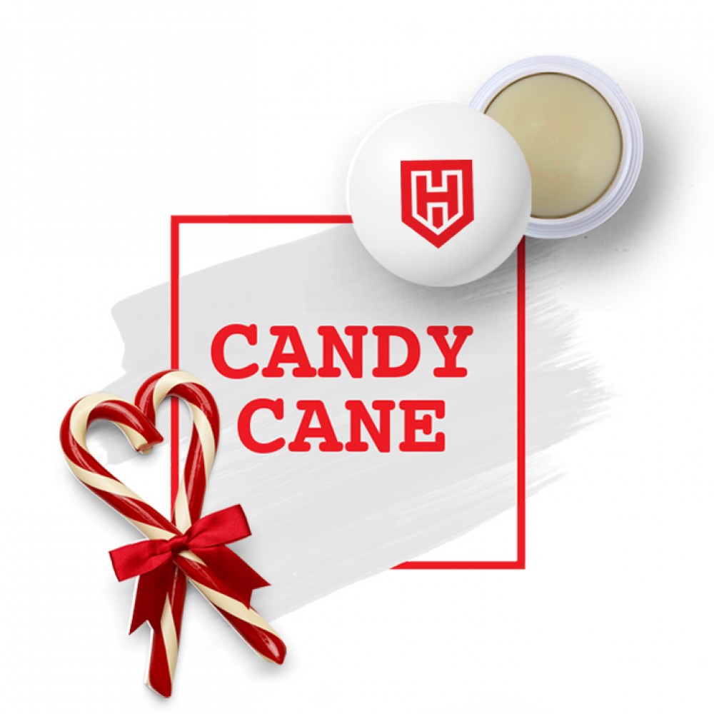 Custom Printed USA Made Rubber Lip Balm Candy Cane Custom Printed USA Made Rubber Lip Balm Candy Cane