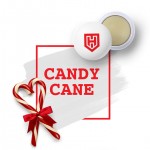 Custom Printed USA Made Rubber Lip Balm Candy Cane