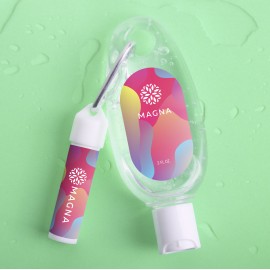 Aloe Vera & Lip Moisturizer Carabiner Kit with Logo  Aloe Vera & Lip Moisturizer Carabiner Kit with Logo