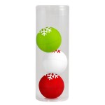 Custom Printed Metallic Lip Balm with Keychain 4 Pack Set in PVC Tube