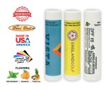 BEE'S Beeswax UNFLAVORED Lip Balm with Logo