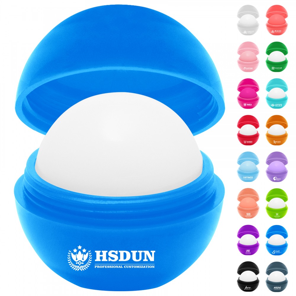 Promotional Mini Round Ball Shaped Lip Balm with Logo