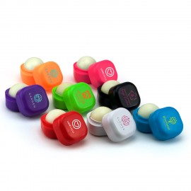 Logo Branded Neon Cube Lip Balm