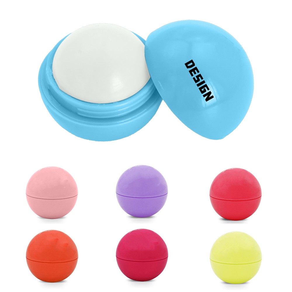 Round Lip Balm Ball with Logo