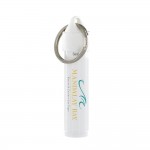 Natural Lip Balm in White Tube w/ Split Ring Logo Branded