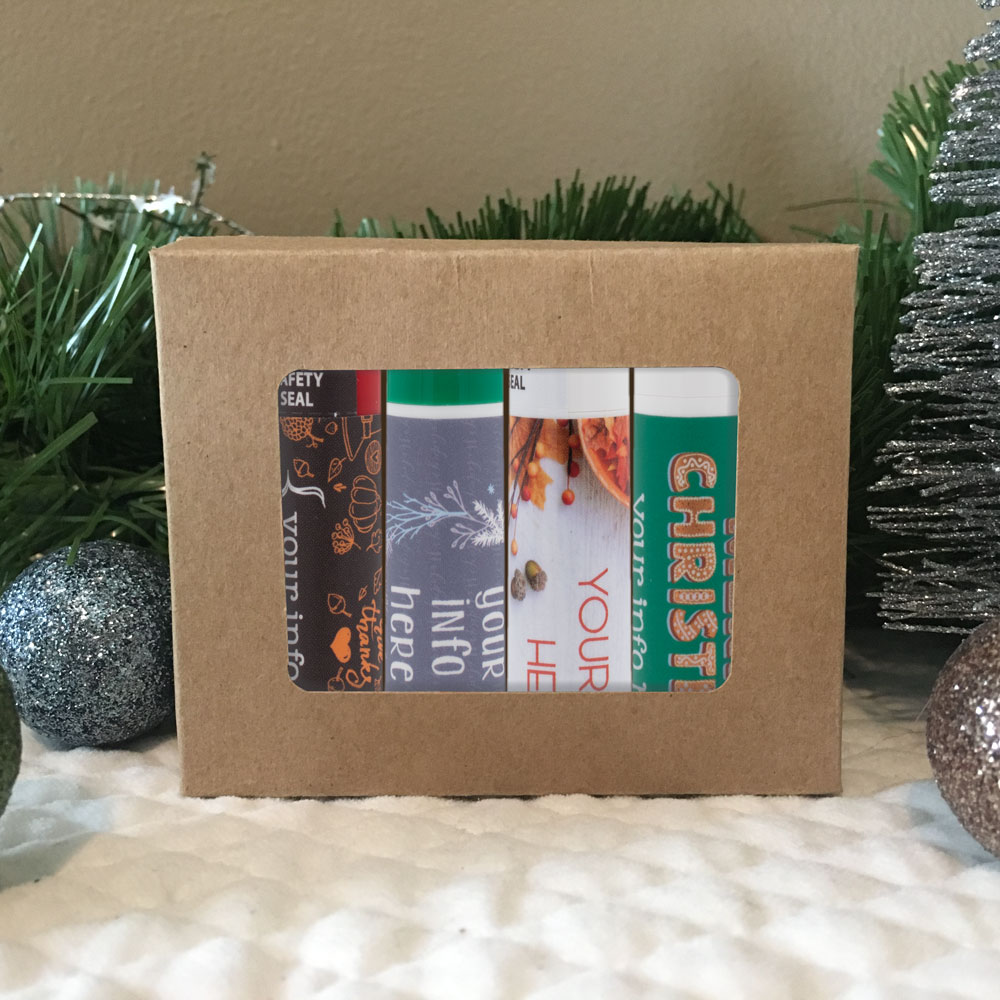 Seasonal Lip Balm Sampler Custom Printed Seasonal Lip Balm Sampler Custom Printed