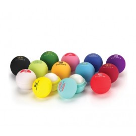 Logo Branded Rubber Ball Lip Balm