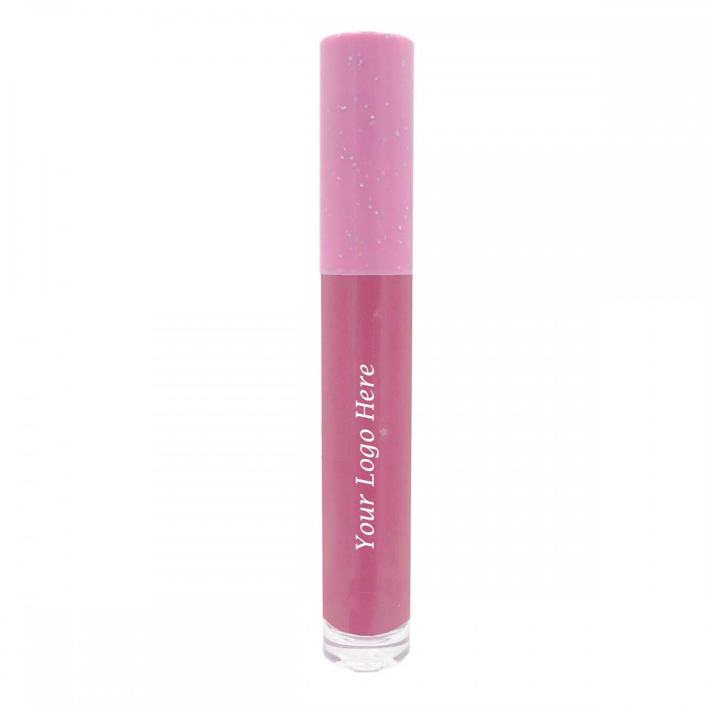 Lipgloss with Pink Glitter Cap, .11 Fl. Oz Logo Branded Lipgloss with Pink Glitter Cap, .11 Fl. Oz Logo Branded
