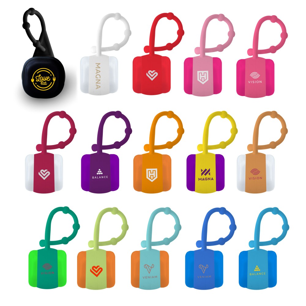 Promotional,Custom Imprinted Cube Lip Balm w/Carabiner Promotional,Custom Imprinted Cube Lip Balm w/Carabiner