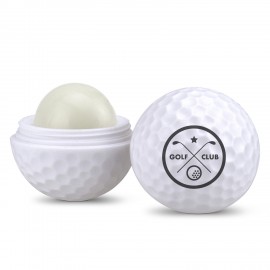 Golf Ball Shaped Lip Balm Container with Logo  Golf Ball Shaped Lip Balm Container with Logo