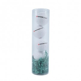 PVC TUBE 4 Pack with Golf Chap Balm with Logo  PVC TUBE 4 Pack with Golf Chap Balm with Logo