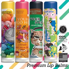 Caribbean Breeze Flavor USDA Certified Organic Lip Balm with Logo