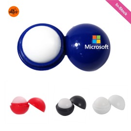 Full-Color Vanilla Flavor Lip Balm Ball with Logo  Full-Color Vanilla Flavor Lip Balm Ball with Logo