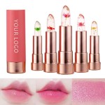 Flower Jelly Color Change Moisturizer Lipstick with Logo