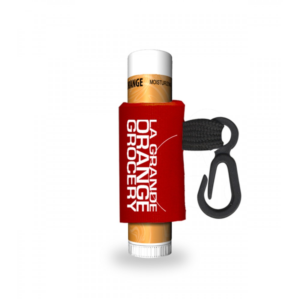 Orange Lip Rageous Lip Balm W/ Custom Leash Custom Imprinted Orange Lip Rageous Lip Balm W/ Custom Leash Custom Imprinted