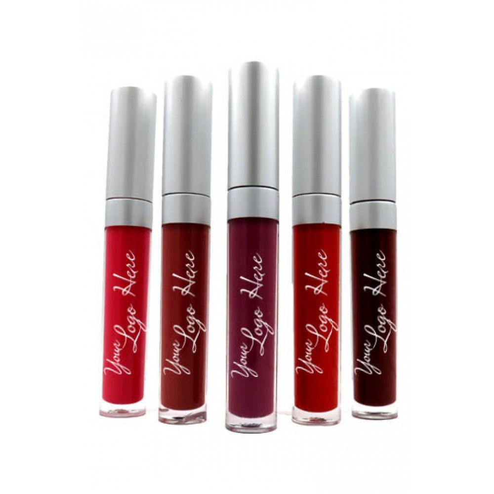 Promotional,Custom Imprinted Matte Liquid Lipstick with Silver Cap Promotional,Custom Imprinted Matte Liquid Lipstick with Silver Cap