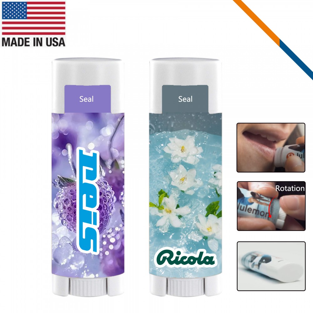 Customized GlowKiss SPF 15 Lip Balm In White Oval Tube