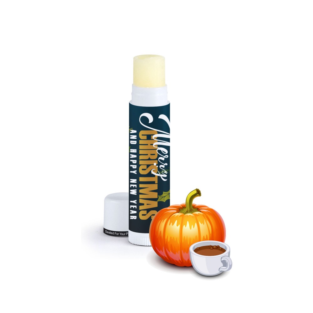 Logo Branded Natural Beeswax Lip Balm Pumpkin Spice Latte Logo Branded Natural Beeswax Lip Balm Pumpkin Spice Latte