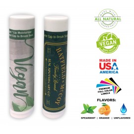 Customized Vegan UNFLAVORED Lip Balm  Customized Vegan UNFLAVORED Lip Balm