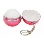 Metallic Ball Lip Balm w/Claw Keychain Logo Branded